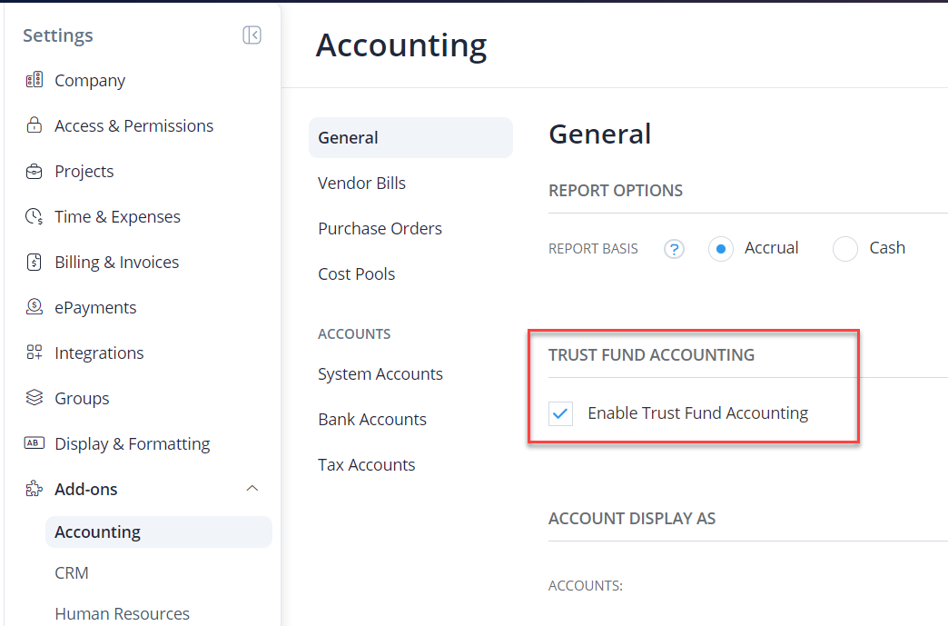 Trust Fund Accounting CORE Help Center
