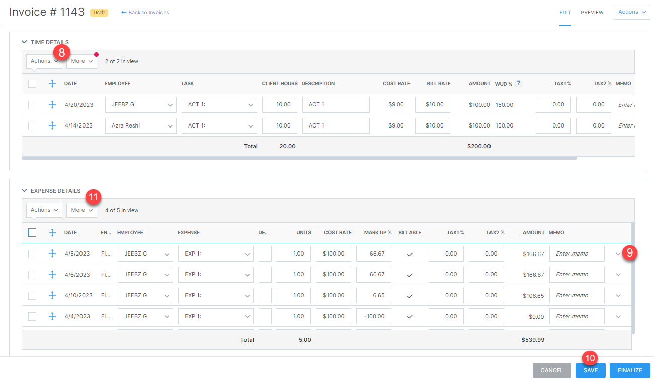 Edit Invoice - Time and Expense entries.png