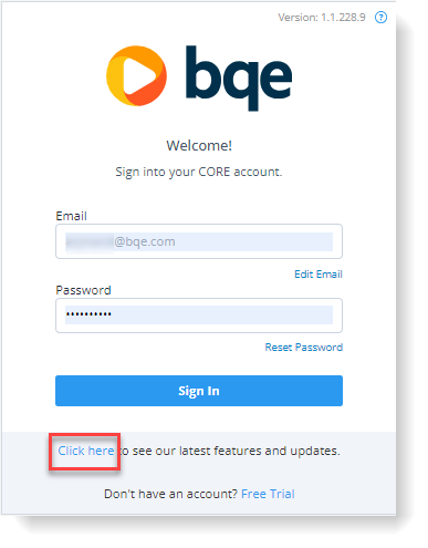 BQE CORE Sign-Up – CORE Help Center