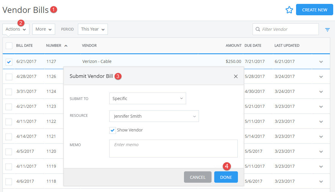 Vendor Bills – CORE Help Center