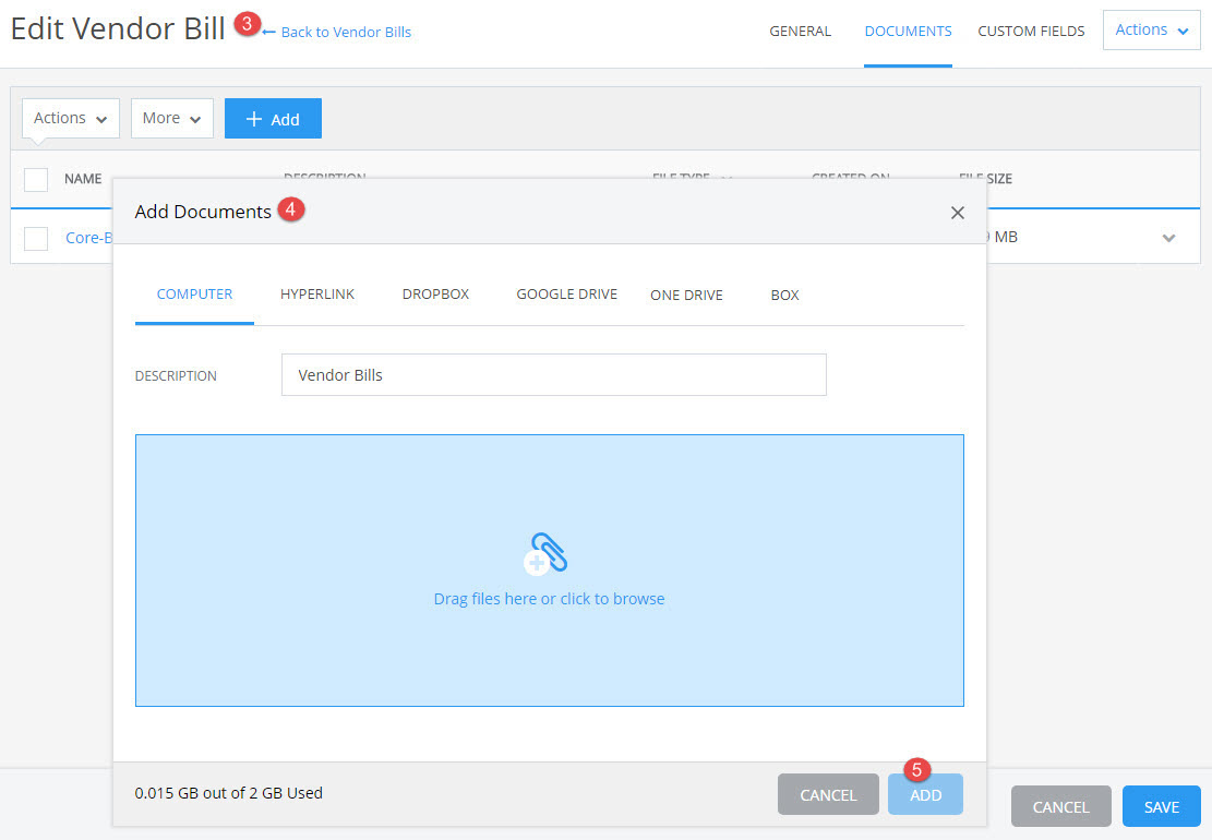 Vendor Bills – CORE Help Center